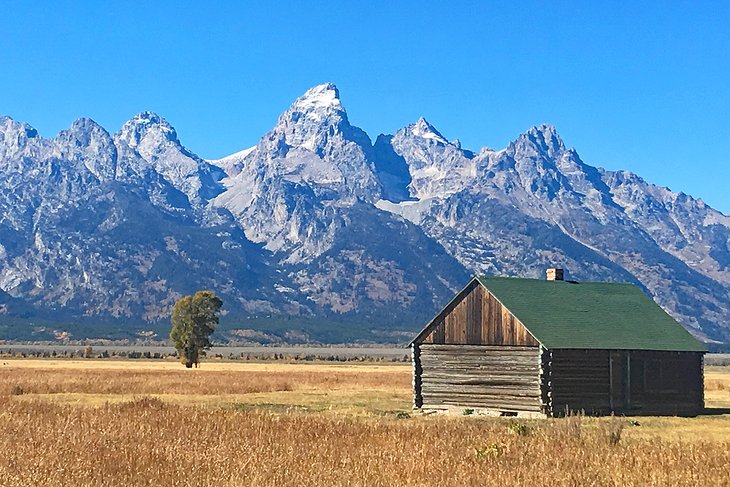 Mormon Row with the Tetons in the background