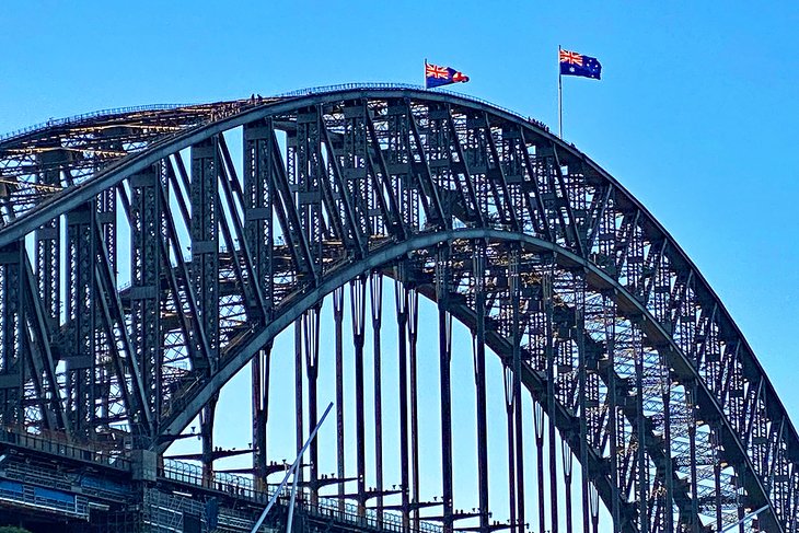 Climbers on the Sydney Harbour Bridge