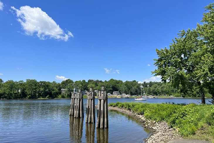 Picturesque setting of the launch area of the Rocky Hill-Glastonbury Ferry
