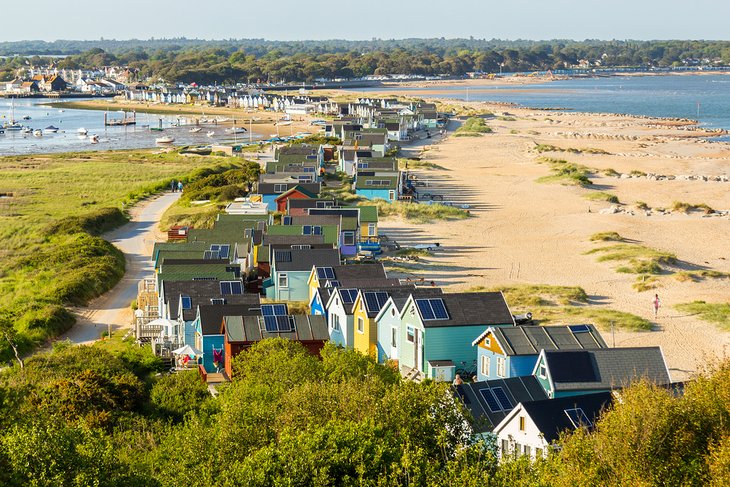 Beach huts at Hengistbury Head