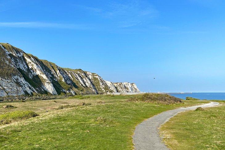 White Cliffs of Dover seen from Samphire Hoe