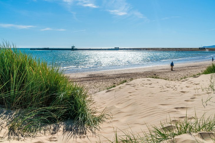 Camber Sands beach in East Sussex