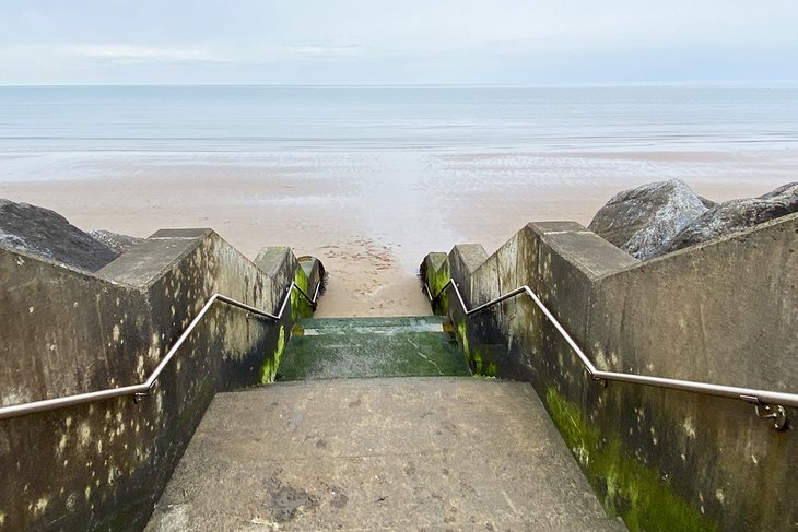 Stairs leading to North Bay Beach