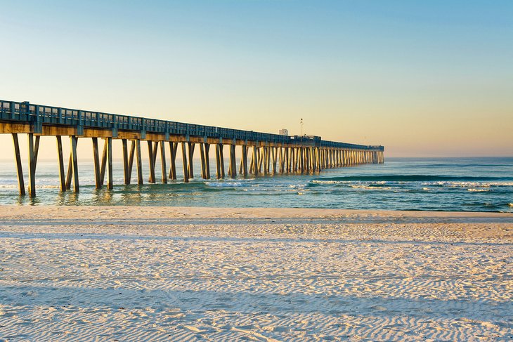 M.B. Miller Pier and beach