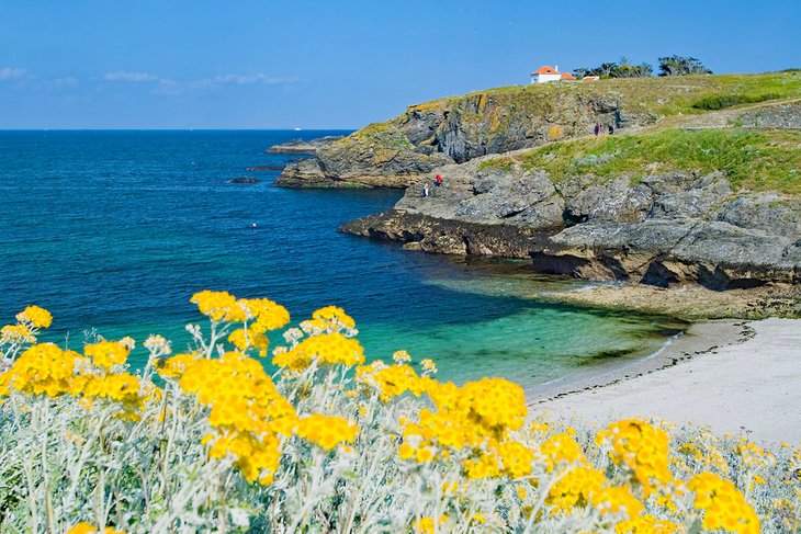 Picturesque beach on Belle-Île-en-Mer