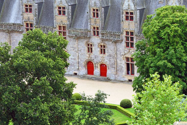 Gardens in the Château de Josselin