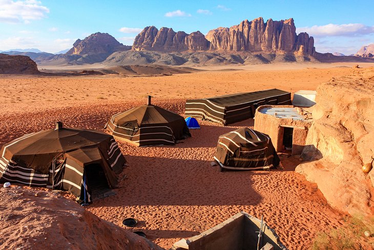 Tented camp in Wadi Rum