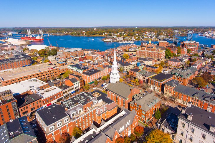 Aerial view of Portsmouth