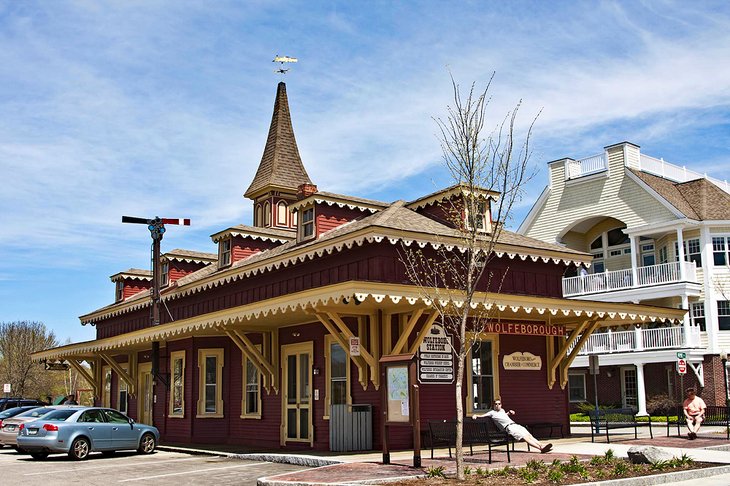 Restored train station in Wolfeboro