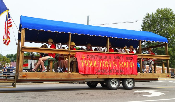 Moulton's Band in the Tilton-Northfield Old Home Day Parade