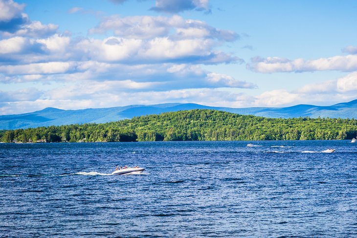 View of Lake Winnipesaukee from Weirs Beach Boardwalk