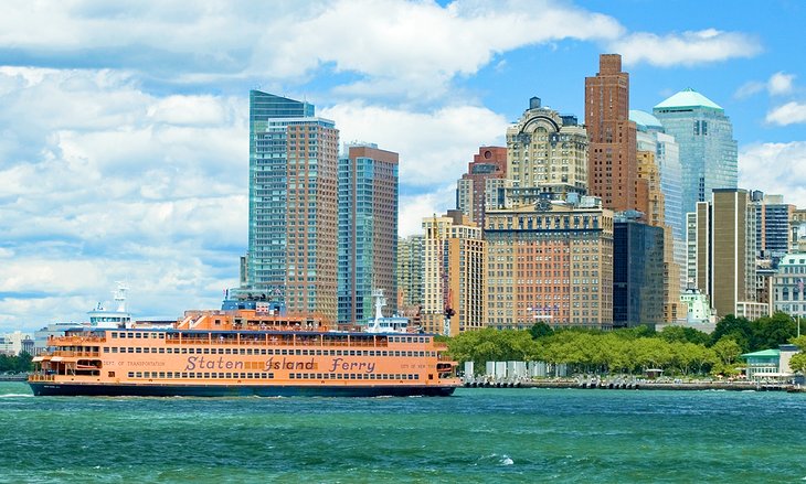 Staten Island Ferry and Lower Manhattan