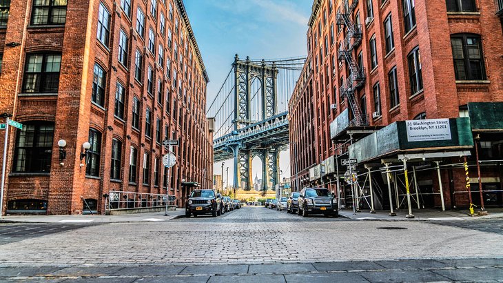 Manhattan Bridge as seen from Brooklyn