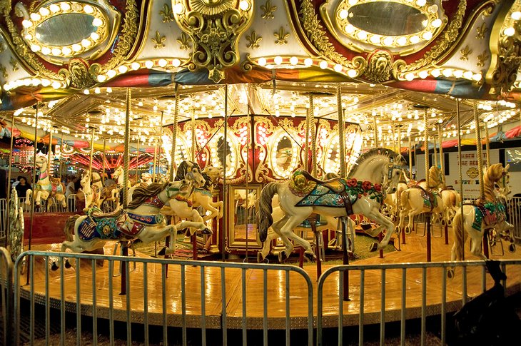 Carousel at Kings Island amusement park