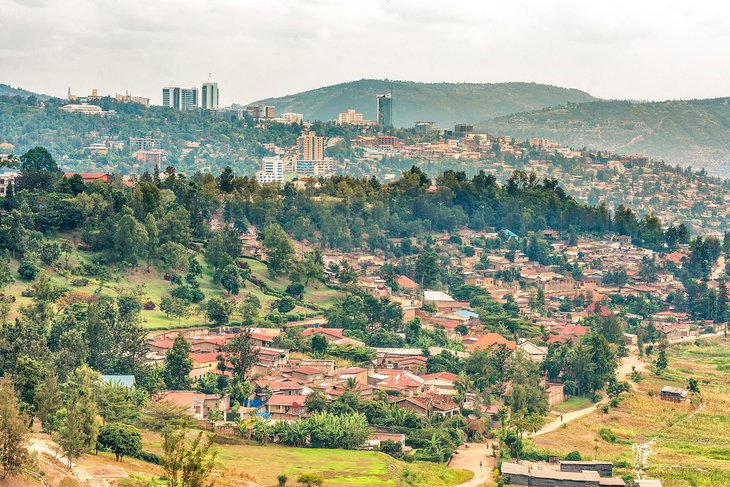View of Kigali and Mount Kigali
