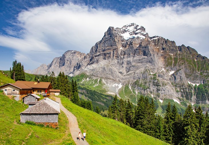 Hikers in Grindelwald