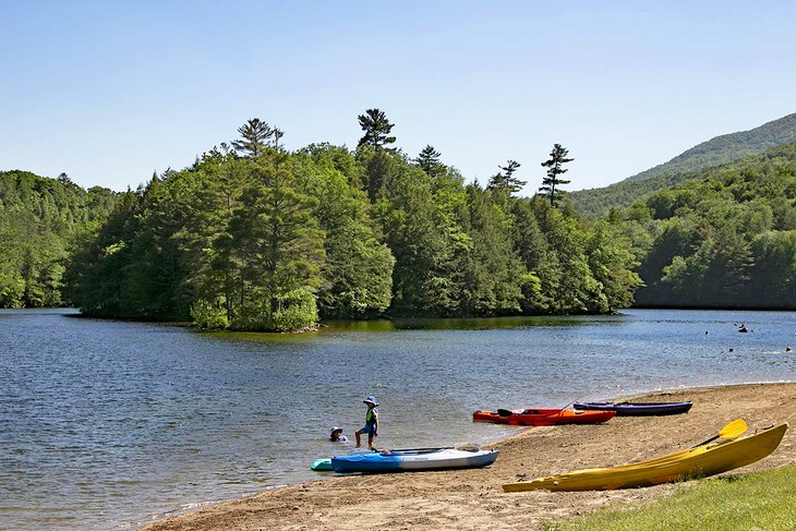 Beach at Emerald Lake