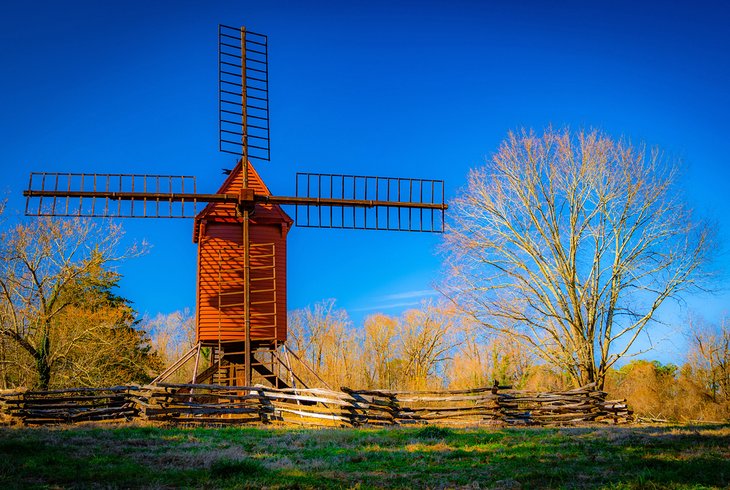 Windmill at Great Hopes Plantation in Williamsburg