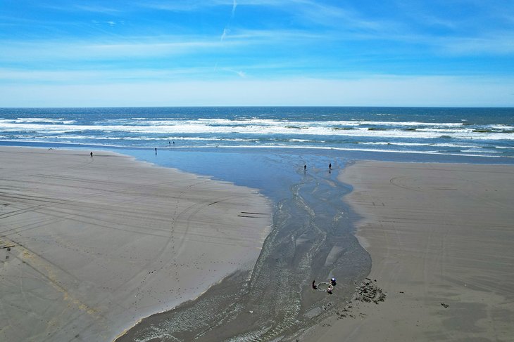 Aerial view of Long Beach, Washington