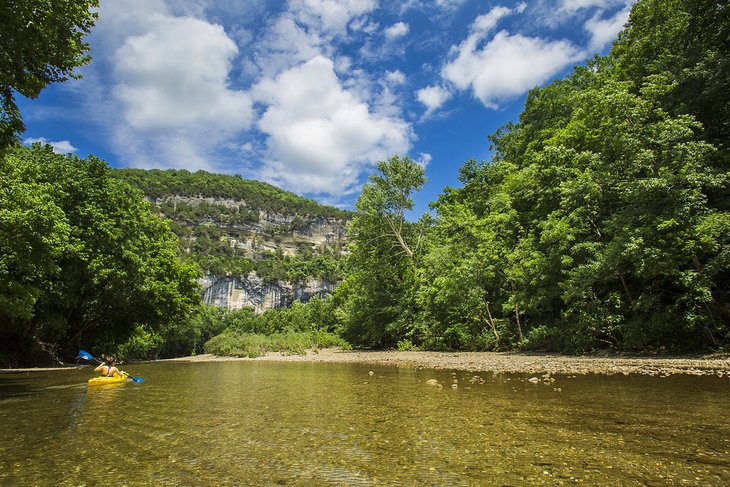 Kayaker on the Buffalo National River