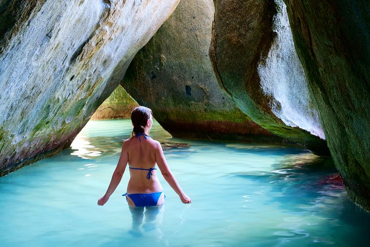 A cave at The Baths on Virgin Gorda