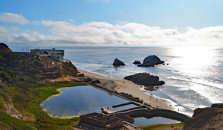 Sutro Bathhouse foundations on Lands End Trail