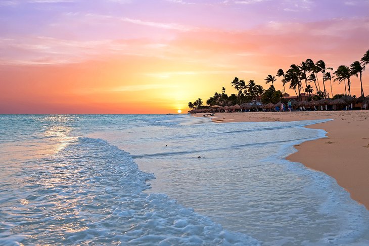 Druif Beach at sunset