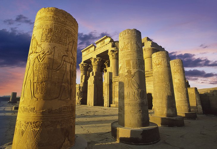 Temple of Kom Ombo at sunset