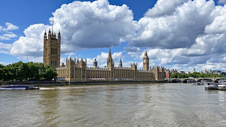 Houses of Parliament along the Thames