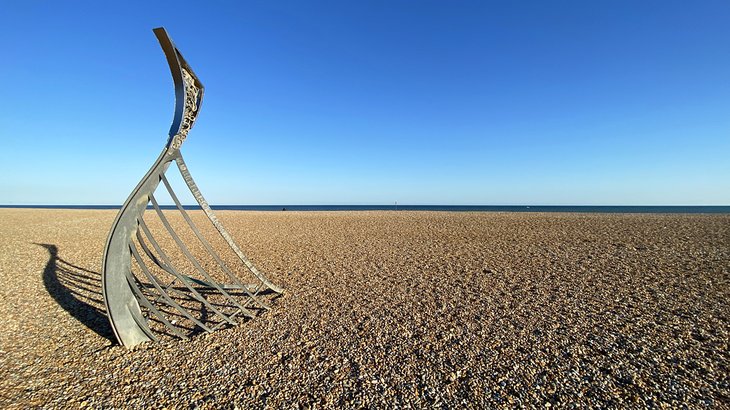 Sculpture on Hastings Beach