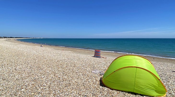 Tent on Pagham Beach