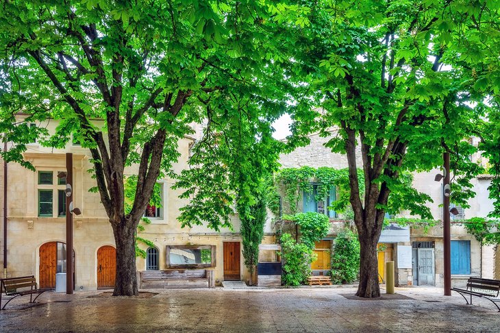 Square in the old village of Saint-Remy-de-Provence