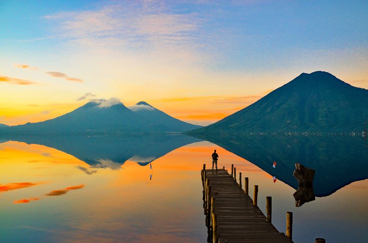 Lake Atitlan at sunrise
