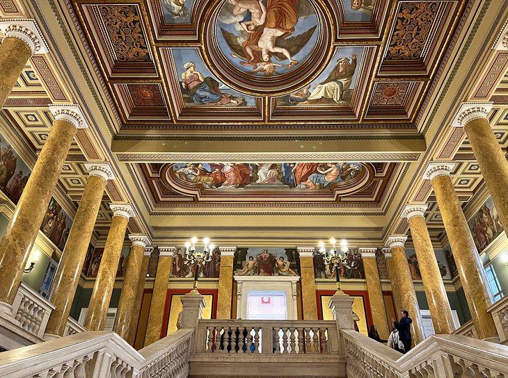 Interior of the Hungarian National Museum (Magyar Nemzeti Múzeum)