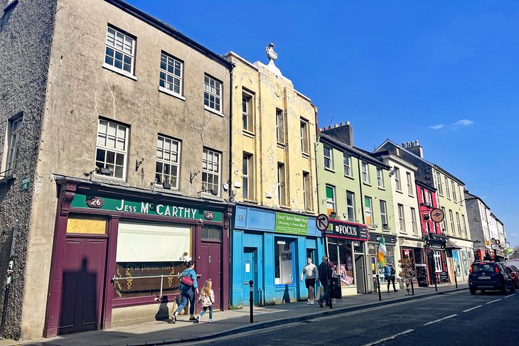 Colorful shops in Tralee