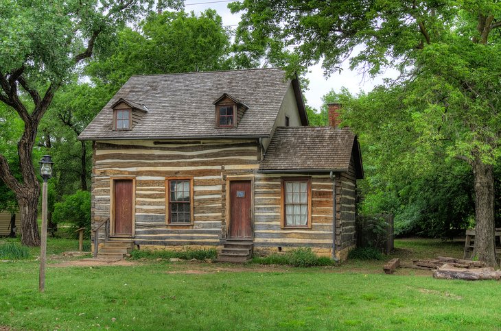 Munger house at Wichita's Old Cowtown Museum