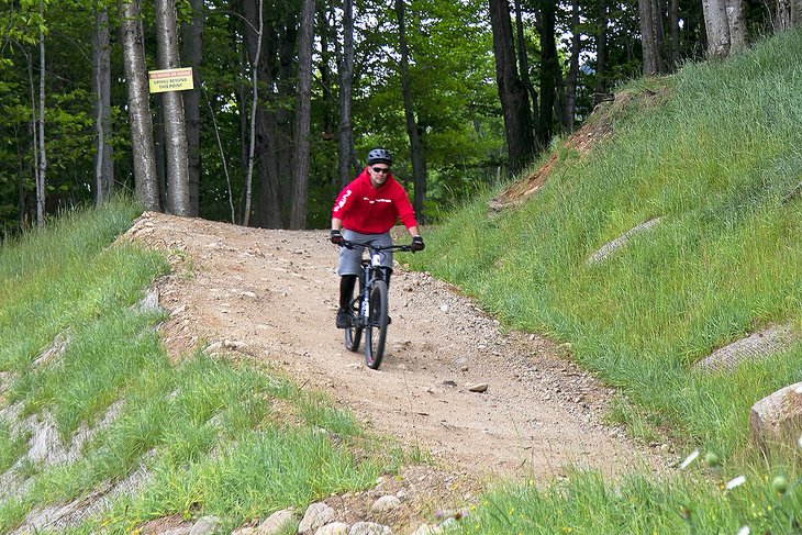 Biking at Loon Mountain