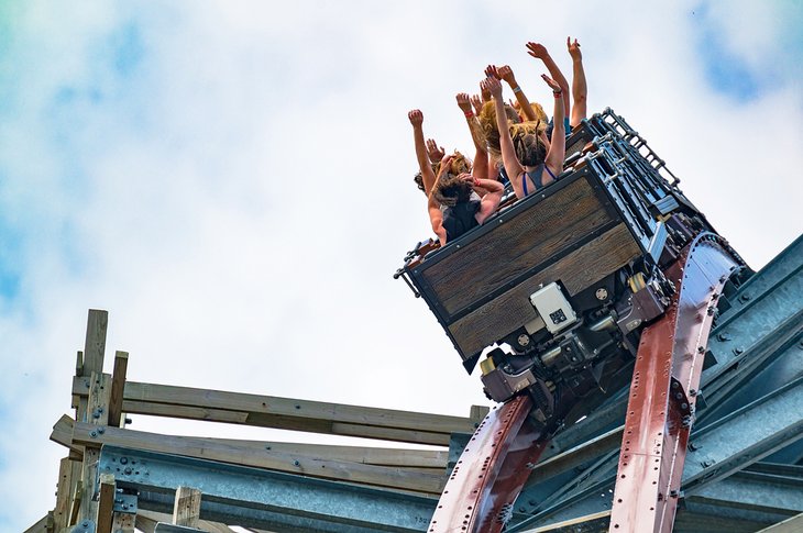 Roller coaster at Cedar Point