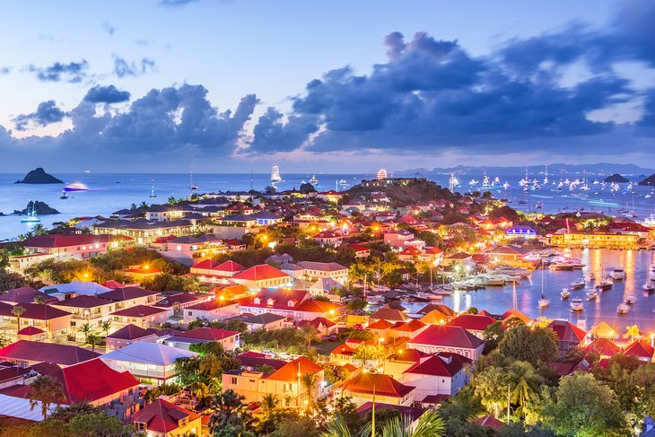 Gustavia, Saint Barthelemy at twilight