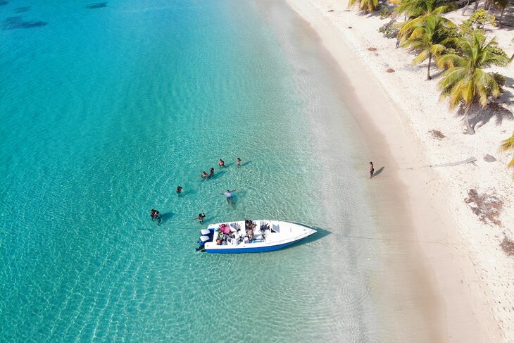 Aerial view of Salt Whistle Bay