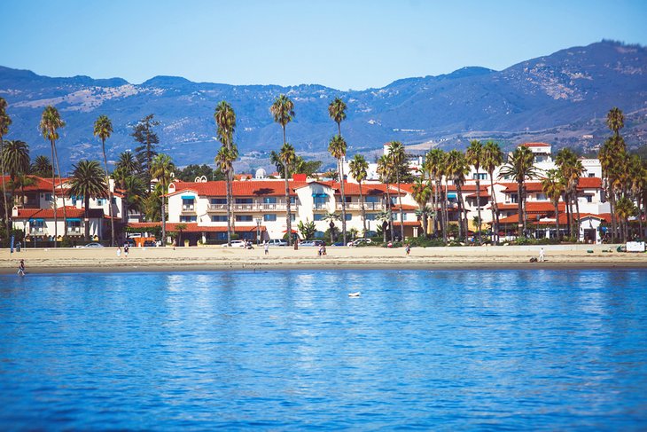 Resort along the beach in Santa Barbara