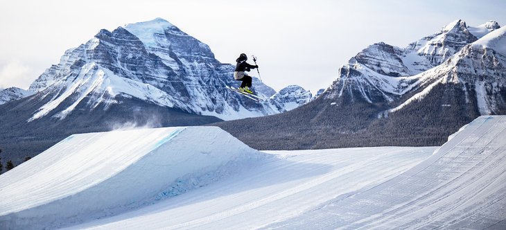 Terrain park at Lake Louise Ski Resort