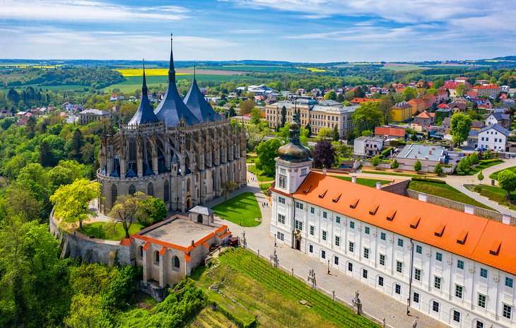 Aerial view of Kutna Hora