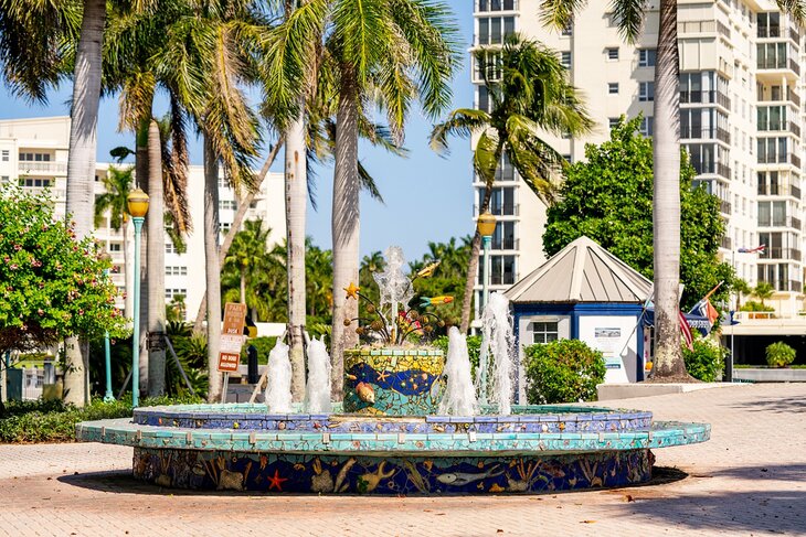 Fountain in Veterans Park, Delray Beach