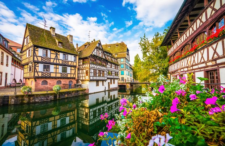Half-timbered houses in the Grande-Île District, Strasbourg