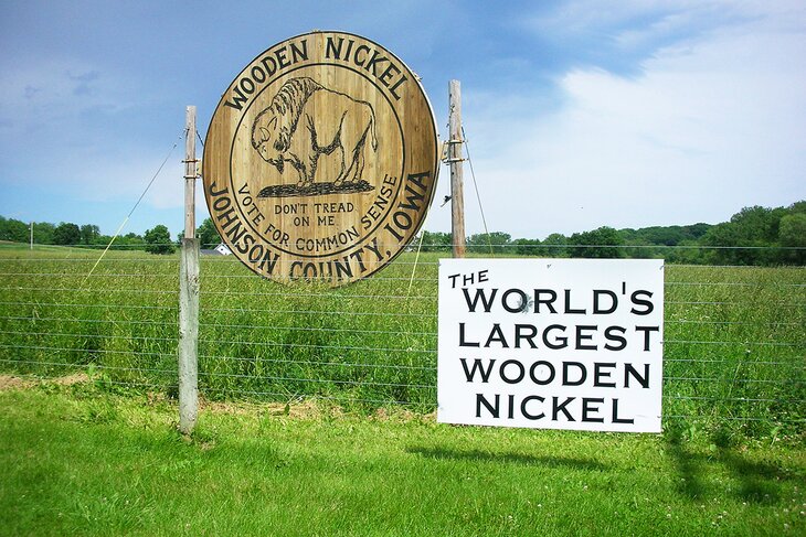 World's Largest Wooden Nickel