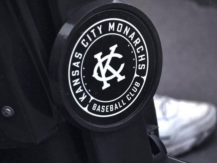 Kansas City Monarchs logo on stadium seats