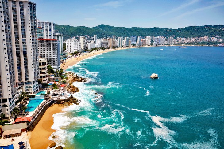 Hotels along the Costera in Acapulco