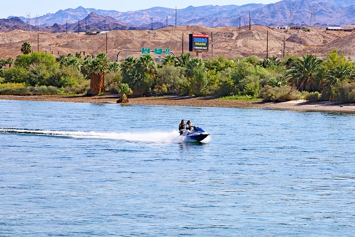 Jet skiing in Laughlin