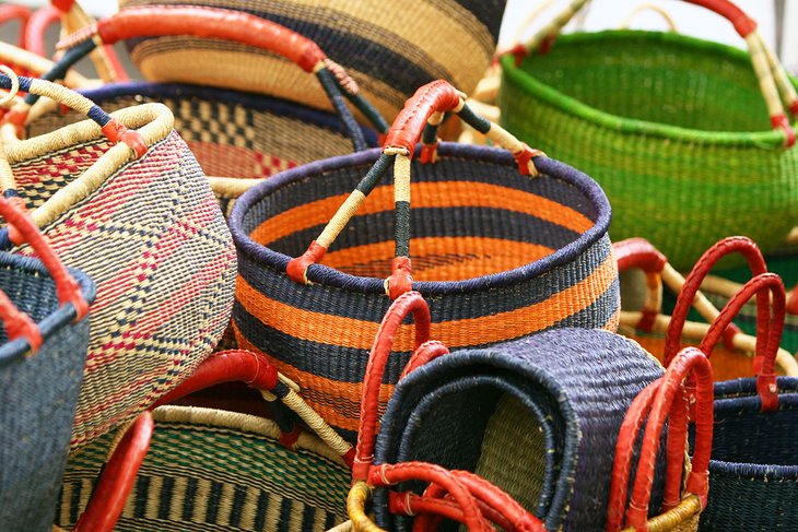 Baskets at the Portland Saturday Market